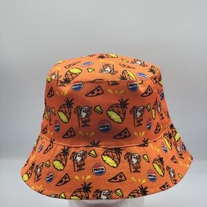 Little Caesars Pepsi Pineapple Reversible Bucket Hat LIMITED EDITION PROMOTION